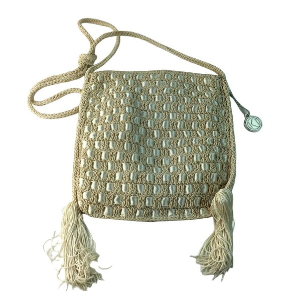 Kathy Ireland Knit Crossbody Purse Casual Handbag Woven with Keychain u - Picture 3 of 7